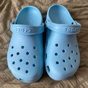 Baby blue crocs
